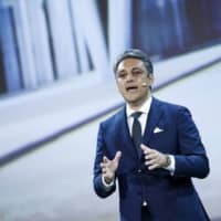 Italian car executive Luca de Meo, shown here at a media event in Barcelona, Spain, in June 2017, will reportedly be named chief executive officer of Renault SA this week. | BLOOMBERG