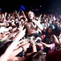 Yoshiki of X Japan performs during the 2018 Coachella Valley Music and Arts Festival at the Empire Polo Field on April 21, 2018, in Indio, California. | PHOTOGRAPHER: RICH FURY/GETTY IM