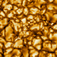 This image taken by the Daniel K. Inouye Solar Telescope shows the highest-resolution image of the sun\'s surface ever taken, revealing features as small as 30 km across. | NSO/NSF/AURA / VIA AFP-JIJI