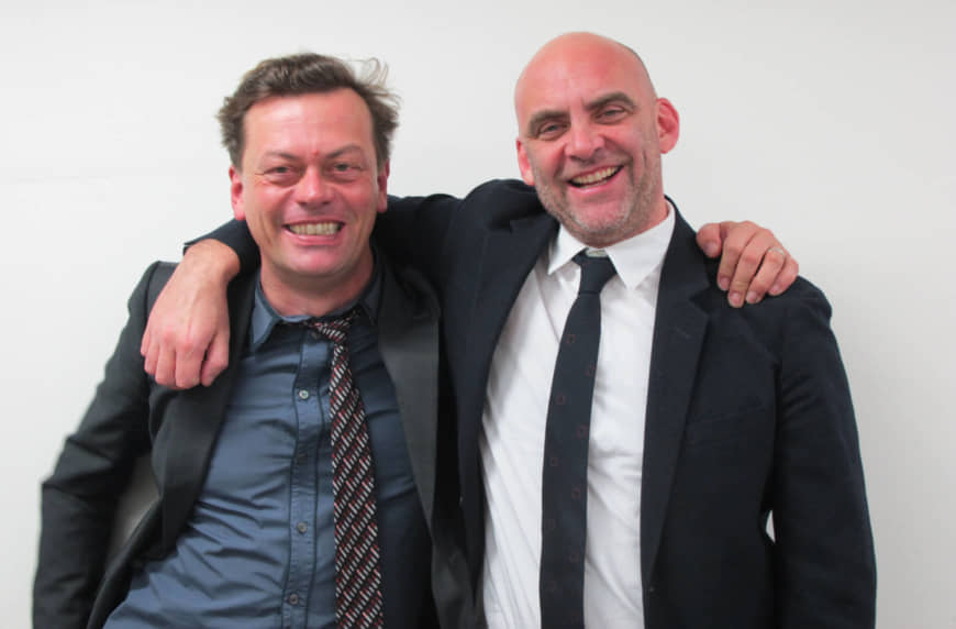 Tried and tested: Simon Stephens (left) and Sean Holmes have been collaborating on stage productions for over a decade. | NOBUKO TANAKA