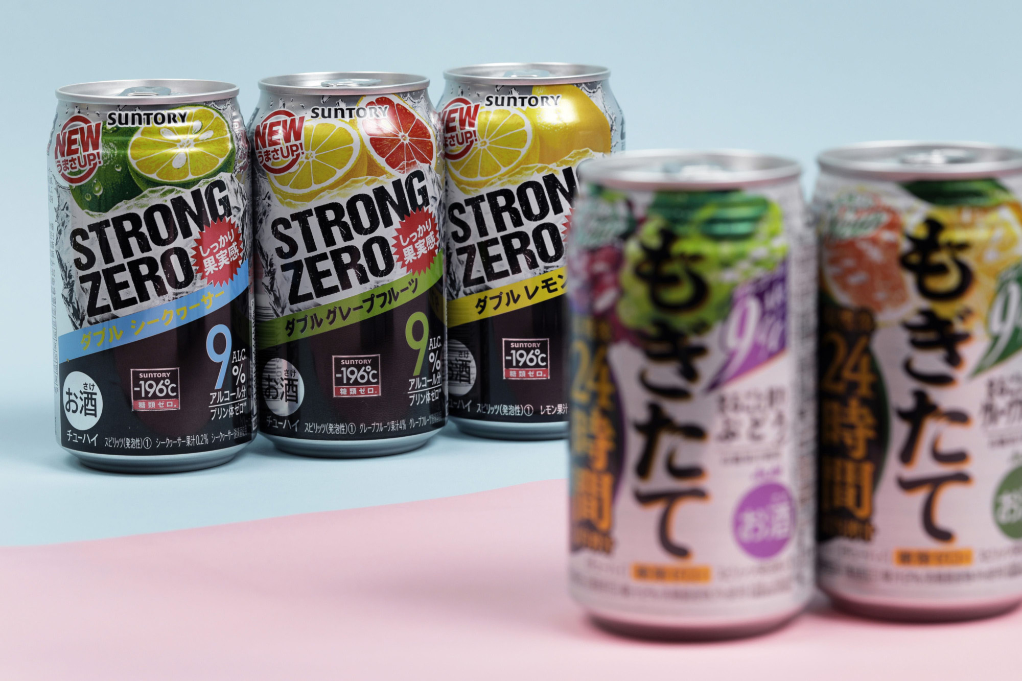 What doesn't kill you makes you stronger: Suntory's 9 percent Strong Zero alcoholic beverage is a favorite late-night purchase from convenience stores in Japan. | BLOOMBERG