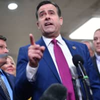 Rep. John Ratcliffe speaks to the press at the U.S. Capitol in Washington on Jan. 27. | AFP-JIJI