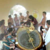 People boil eggs at the Yangdok Hot Spring Resort in North Korea. | VIA REUTERS