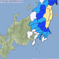 Intesity data from Wednesday evening earthquake off Fukushima Prefecture is displayed on the Japan Meteorological Agency\'s website. | BLOOMBERG