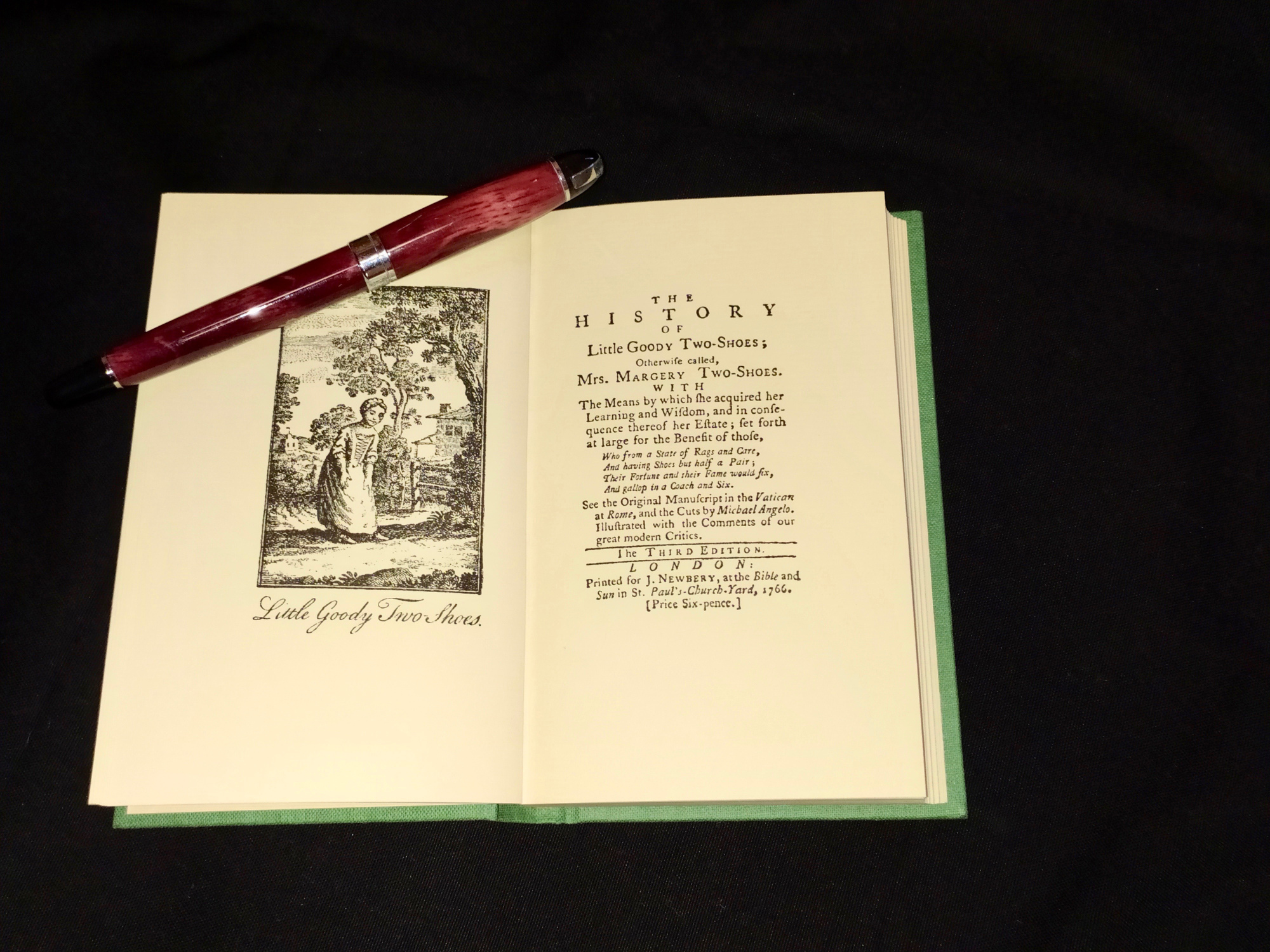 A positive note: The opening pages of 'The History of Little Goody Two-Shoes,' which was first published in 1765. | MARK SCHREIBER