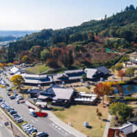 An aerial view of Kawaba Denen Plaza in Gunma Prefecture. | COURTESY OF DENEN PLAZA KAWABA