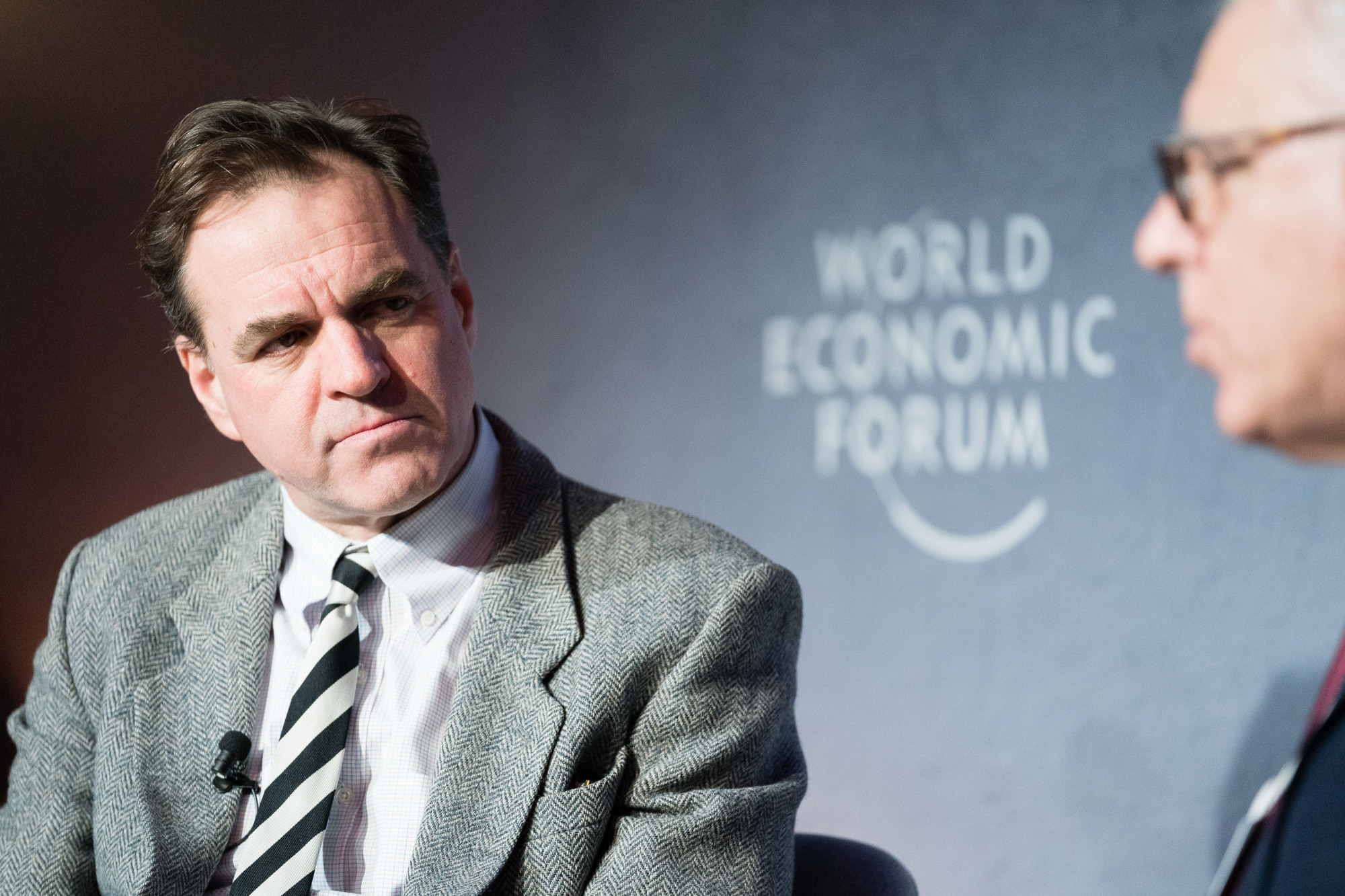 Historian Niall Ferguson says the last Cold War showed that there is always a risk that a cold war  can turn hot. | WORLD ECONOMIC FORUM / MANUEL LOPEZ