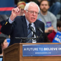 Vermont Sen. Bernie Sanders represents the type of partisan reaction to President Donald Trump that should be expected, and he is the latest manifestation of the U.S. political pendulum\'s steepening arc. | AFP-JIJI