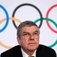 IOC President Thomas Bach attends a news conference in Lausanne, Switzerland on Jan. 9. | REUTERS