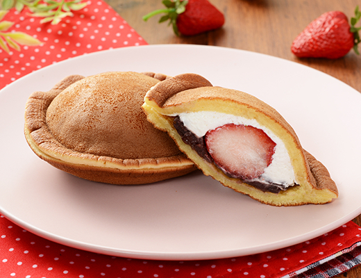 Lawson's strawberry-filled <i>dorayaki</i> pancake sandwich | REBECCA SAUNDERS