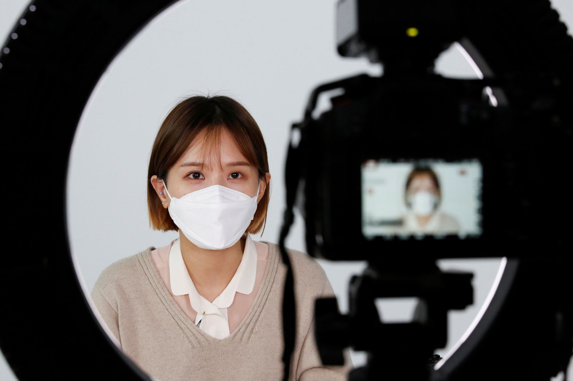 Asian face deals mask