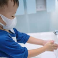 Keeping clean: The Japanese school year traditionally starts in April. While classes at preschools are still in doubt this year due to the outbreak of COVID-19, parents will no doubt be preparing just in case. | GETTY IMAGES