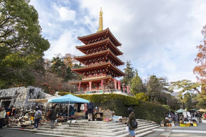 A storied history: The pagoda at Takahata Fudoson Kongoji temple.
