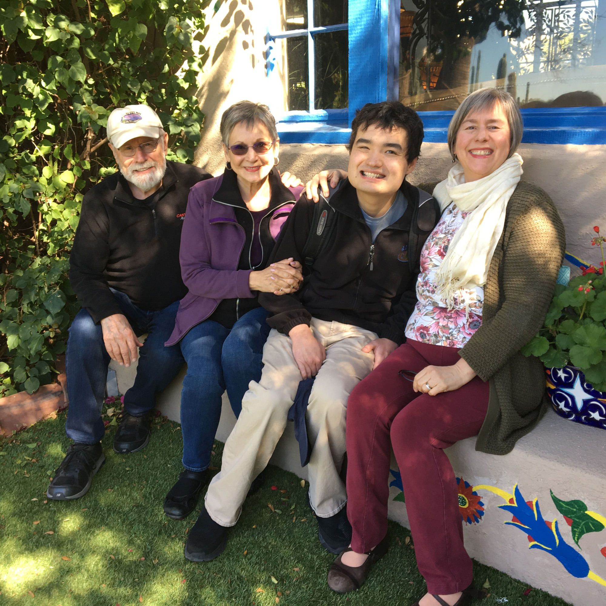 Left to right: Satoshi  ‘Sachi’ Asato’s grandparents Tom and Roberta McNellis, with Sachi and his mother Sheila.