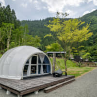 A tent at Camp Park Kito in Tokushima Prefecture\'s Kito area. | KITO DESIGN HOLDINGS