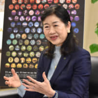 Japan Arts Council President Junko Kawamura speaks during an interview in Tokyo on Feb. 25. | SATOKO KAWASAKI