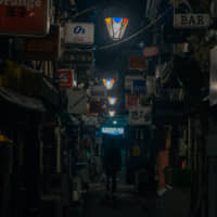 Usually thronged with people, the Golden Gai area of Tokyo\'s Shinjuku Ward is now empty as the government advises against visiting bars and foreign tourist numbers have plummeted amid the coronavirus pandemic. | OSCAR BOYD