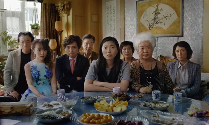 Family values: Aoi Mizuhara (second from left) plays a Japanese woman who takes part in a fake wedding to help her Chinese fiance's family in 'The Farewell.' | © 2019 BIG BEACH, LLC. ALL RIGHTS RESERVED