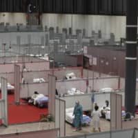 A temporary field hospital has been set up at the Ifema convention and exhibition in Madrid. | AP