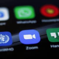 Taiwan has said its government agencies should avoid using services such as Zoom as they may have security flaws. | BLOOMBERG