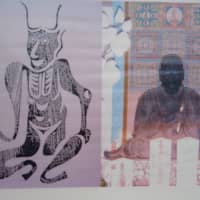Photos of an image of Ganzan Daishi and sculpture of Ryogen at Chiba Prefecture\'s Chofukujuji temple | ALEX MARTIN
