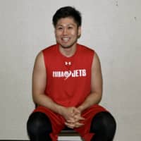 Japan Basketball Players Association President Shigehiro Taguchi speaks during a recent interview with the Japan Times at Funabashi Arena.  | KAZ NAGATSUKA
