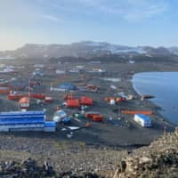 Antarctica\'s Fildes bay at Isla Rey Jorge in Bellingshausen, Chile, hosts Chilean and Russian military bases. | CHILEAN NAVY / VIA REUTERS 