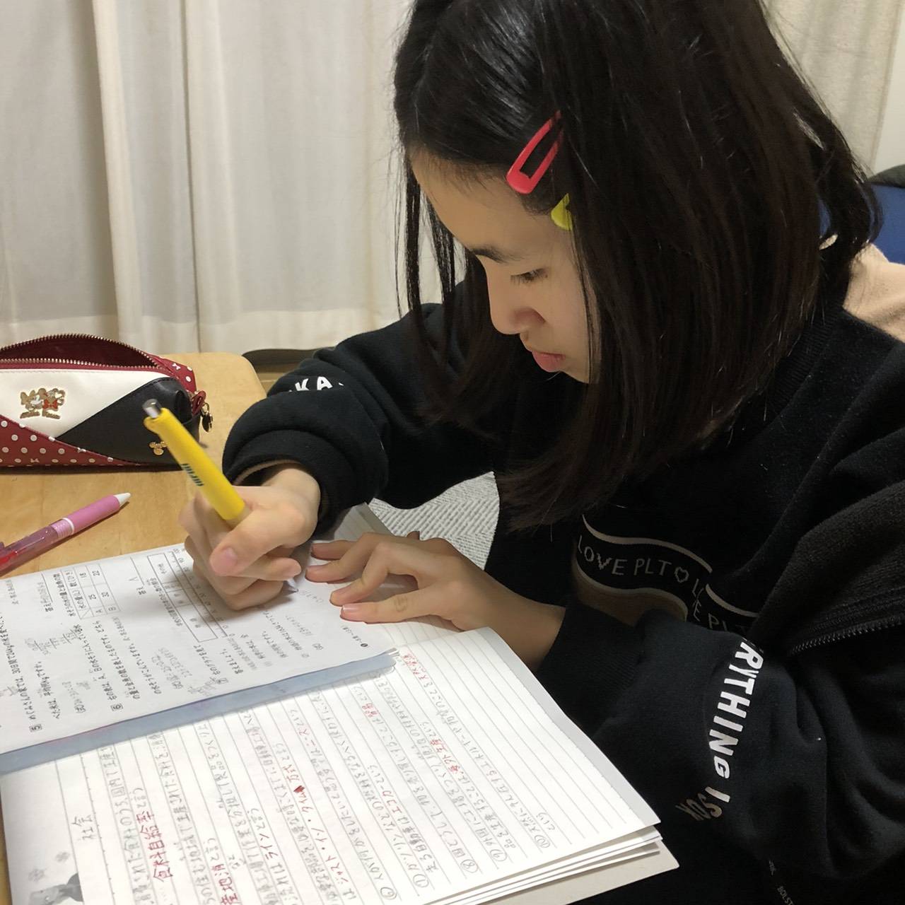 Junko Sugiyama says one positive aspect of working from home during the COVID-19 pandemic has been the time she has been able to spend with her 11-year-old daughter, Miyu. | COURTESY OF JUNKO SUGIYAMA 