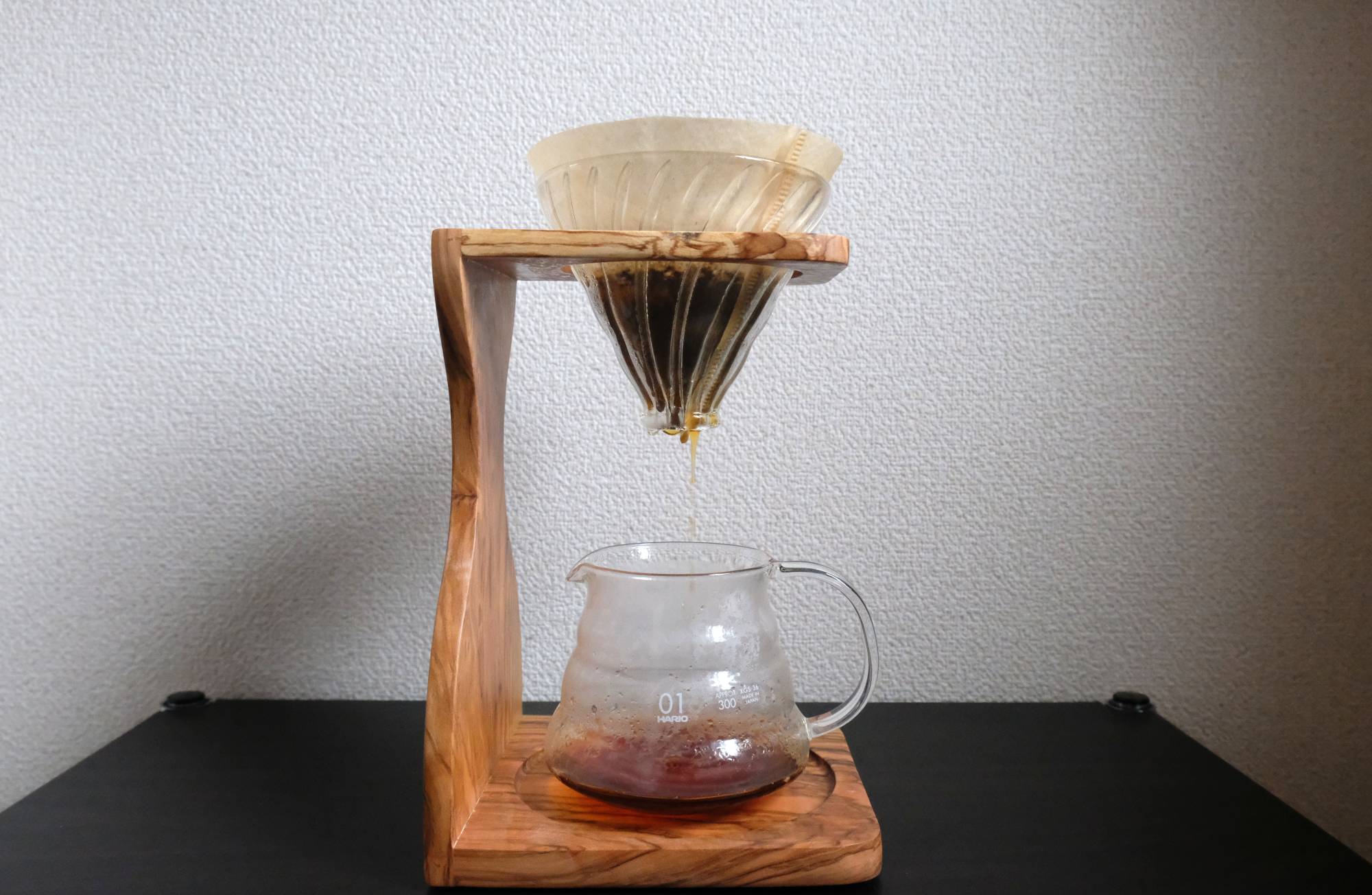 Blacker than black: Claire Williamson's morning coffee recipe is 15 grams of ground coffee and 225 grams of water, poured in 20, 100, 60 and 45-gram increments. | CLAIRE WILLIAMSON 