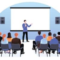 Forming groups: Dividing people into groups at a Japanese seminar may involve the use of the word \"zutsu.\" | GETTY IMAGES
