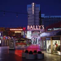 The outdoor mall at Bally\'s Las Vegas is seen on April 14 in Las Vegas. | AP