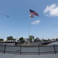 A closed pedestrian crossing at the U.S.-Mexico border in San Diego, California | REUTERS