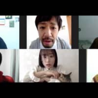 Working from home: The cast of \"One Cut of the Dead\" reunited for the new film, each filming their pieces from their own homes. | © ONE CUT OF THE DEAD MISSION: REMOTE