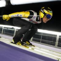 Noriaki Kasai competes at a ski jumping world Cup event in Wisla, Poland, on Nov. 22. | ACTION IMAGES / VIA REUTERS