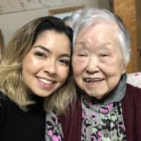 Nina Cataldo and her grandmother