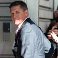 Former U.S. National Security Advisor Gen. Michael Flynn arrives for his sentencing hearing at the U.S. District Court in Washington on Dec. 18, 2018.  | AFP-JIJI