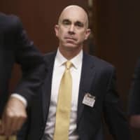 State Department Inspector General Steve Linick leaves a meeting at the Capitol in October last year. | AP