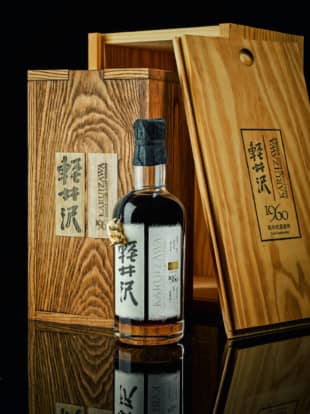 Big-ticket item: On March 18, this bottle of 52-year-old Zodiac Rat from Karuizawa Distillery sold for £363,000 (about ¥47 million) at auction, a record for Japanese whisky