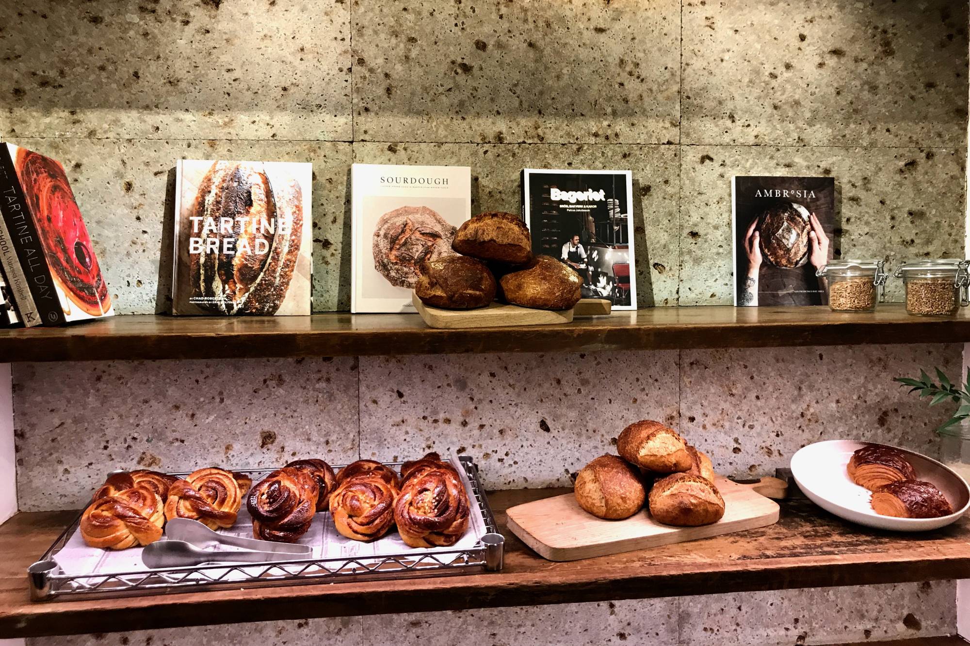Scandinavian simplicity: Sourdough bread, cinnamon and cardamom rolls, and pains au chocolat at Vaner in Tokyo's Yanaka district. | Robbie Swinnerton 
