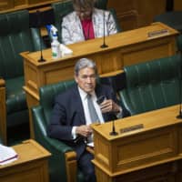 Winston Peters, New Zealand\'s deputy prime minister, listens during the presentation of the budget at Parliament in Wellington in May. | BLOOMBERG