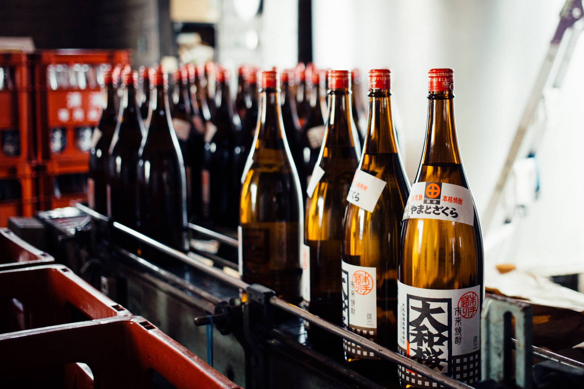 Bottled: A still from documentary short “The Spirit of Japan” of shōchū bottles from Yamatozakura Distillery | JOSEPH OVERBEY