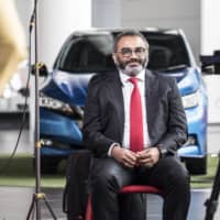 Ashwani Gupta, chief operating officer of Nissan Motor Co., sits for an interview at the company\'s headquarters in Yokohama in April.  | BLOOMBERG