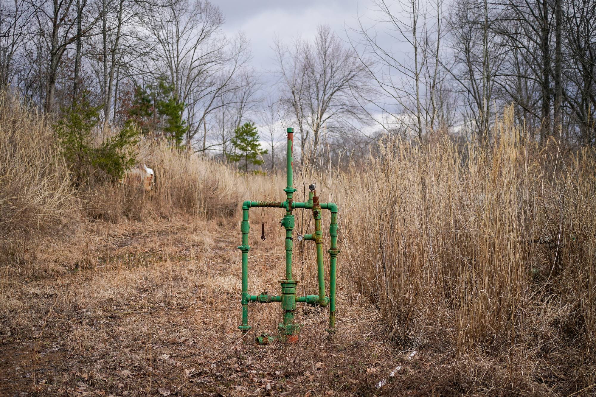An abandoned natural gas well on the property of Hanson Rowe | REUTERS 