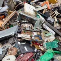 With more time on their hands, people have been cleaning their houses, resulting in piles more garbage than usual accumulating at a waste site in Hokkaido. | GETTY IMAGES