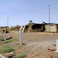 A damaged warehouse is seen at Iran\'s Natanz facility, one of its main uranium enrichment plants, on Thursday.  | IRAN ATOMIC ORGANIZATION / AEOINEWS / VIA AFP-JIJI