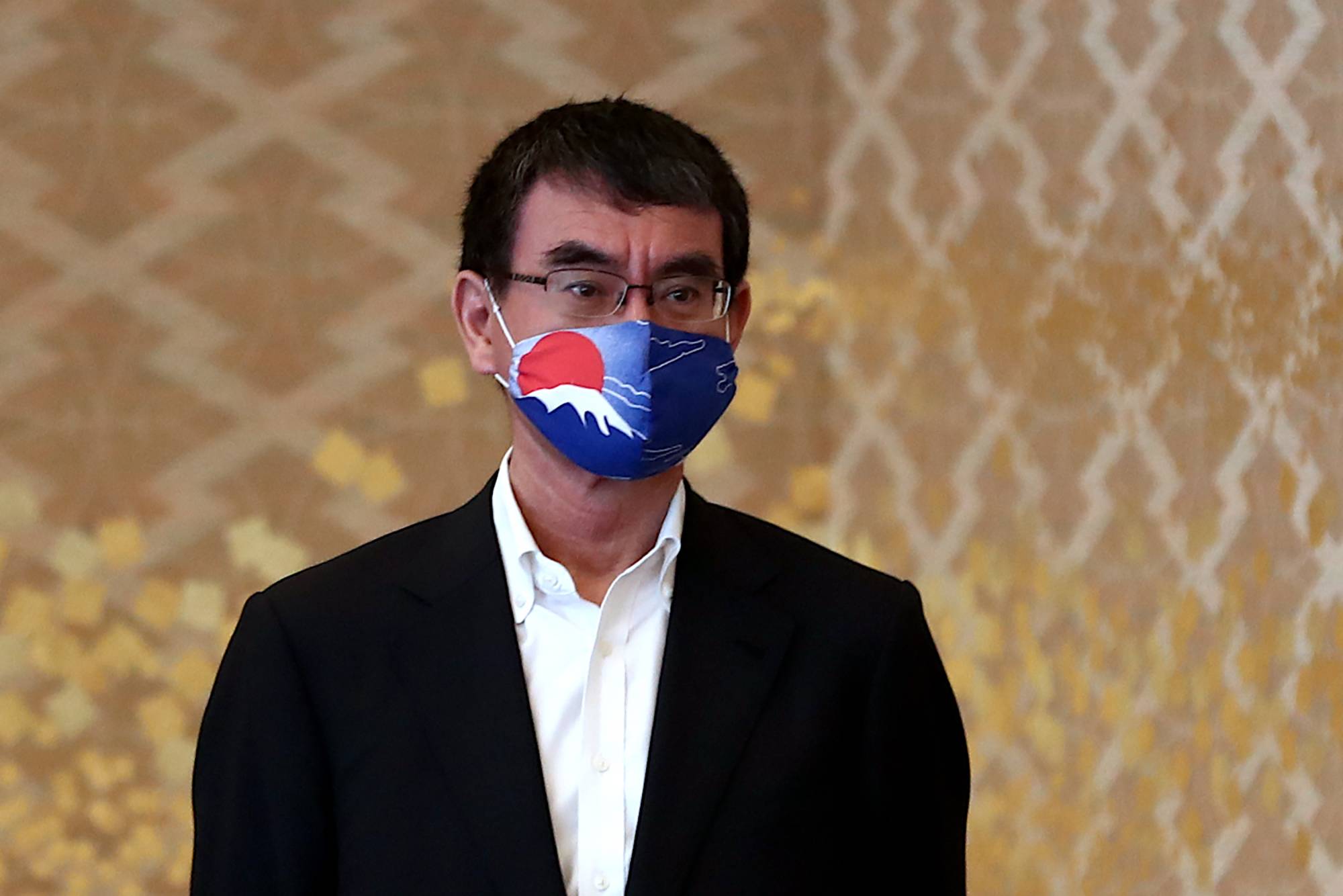 Defense Minister Taro Kono recently scrapped a plan to deploy Aegis Ashore, a land-based missile defense system.  | AP