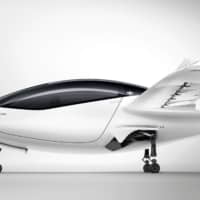 A flying car being developed by German flying car manufacturer Lilium GmbH | LILIUM GMBH / VIA KYODO
