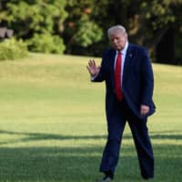 U.S. President Donald Trump returns to the White House on Wednesday after a trip to Atlanta.  | AFP-JIJI