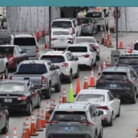 A drive-thru COVID-19 testing site in Miami Gardens, Florida | AP