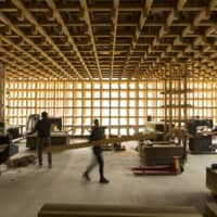 Woodcrafters work at a studio of Youbi Co. in the village of Nishiawakura in Okayama Prefecture. | YOUBI CO.